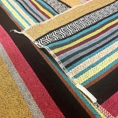 【中古】民族柄薄手ブランケットの画像