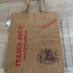 【新品未使用】トレジョ 紙袋柄 エコバッグの画像