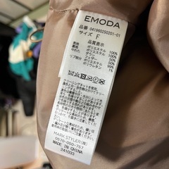 EMODA エモダ リブネックダウンブルゾン ダウン FREEの画像
