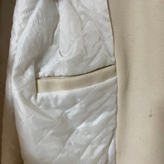 【メンズ】ベルト付き ロングコート ホワイト S 着回し抜群の画像