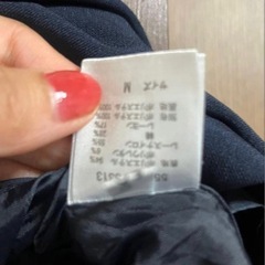 ネイビーフレアスカートの画像