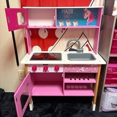 女の子 おままごと ユニコーンキッチン 色々セットの画像