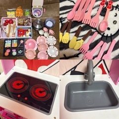 女の子 おままごと ユニコーンキッチン 色々セットの画像