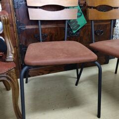 極上美品　定価10000円以上　アイアンフレーム　天然木　高級　椅子　チェア　ダイニングテーブル　の画像