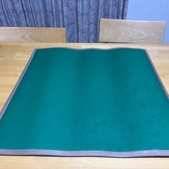 麻雀牌、マットのセットの画像