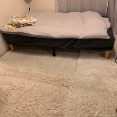 急ぎです　　シングルベッドフレームマットレスの画像