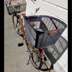 24インチ  オートライト 自転車 前後カゴの画像
