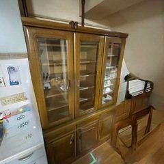 【お譲りします】アンティーク　食器棚　カップボードの画像