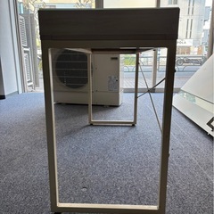 【収納付き】オフィステーブル(ガラスデスク)の画像