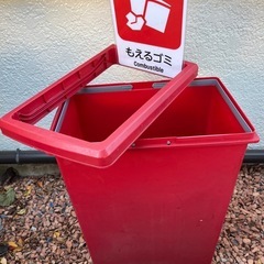 3色　選別プラカード付き　ゴミ箱　ダストボックス　3個セット　の画像