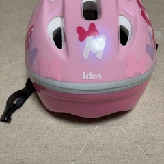 ミニーマウス子供用自転車ヘルメットの画像