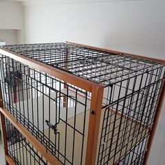 四段キャットゲージ、トイレ付の画像