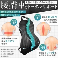 背中サポート　クッションの画像