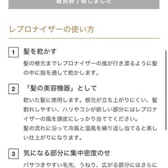 REPRONIZER 2D plus ♡ レプロナイザー　ドライヤーの画像