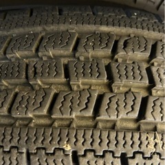 日産 ADバンで使用 13インチ 鉄ホイール ばり山　165/80R13 スタッドレス LTタイヤ 4本　サクシード　プロボックスの画像