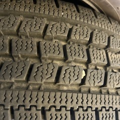 日産 ADバンで使用 13インチ 鉄ホイール ばり山　165/80R13 スタッドレス LTタイヤ 4本　サクシード　プロボックスの画像