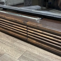 テレビボード　テレビ台　ウォールナット　茶色　150センチ幅の画像