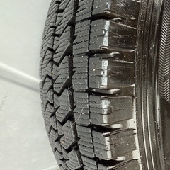 145/80/12 BSスタッドレスアルミセット　バリ山！　ハイゼットなどにの画像