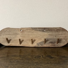 【無料】壁掛けフック（木製）の画像