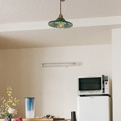 ペンダント照明　ガラスシェードの画像