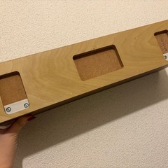 木　壁掛けラック　無印良品 ネジなしの画像