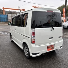 自社ローンあり！ガソリン100リットルプレゼント✨左側パワスラ✨ETC✨ドラレコ✨スズキ☆エブリイワゴン☆PZターボ☆660cc☆4人乗り☆の画像