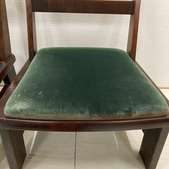 ロータイプ　ダイニングチェア　椅子　2脚セット　北海道民芸？の画像