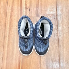 15cm【新品に近い美品】スノーブーツ　ストライプ　ベビー　幼児　キッズ 男の子でも女の子でもの画像