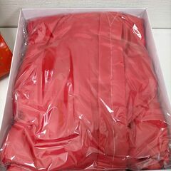 長寿祝い 赤いちゃんちゃんこ セット 寿 還暦  敬老の日 お祝い 記念撮影 写真映え 帽子 扇子 箱入り 未使用　112919-4-007Tの画像