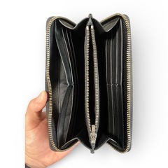 【最終値下】coach ブラックレザー長財布の画像