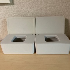 無印良品ウェットティッシュボックス　2つの画像