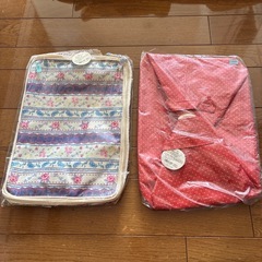 未使用品　折りたためる収納ケース　花柄❤︎ドット　　タグ付き　