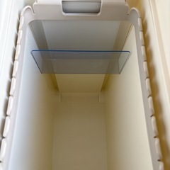 【美品】 ケユカ KEYUCA 両開き ダストボックス 27L ゴミ箱 ホワイトの画像