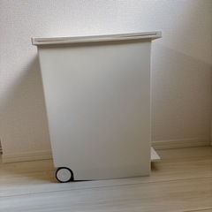 【美品】 ケユカ KEYUCA 両開き ダストボックス 27L ゴミ箱 ホワイトの画像