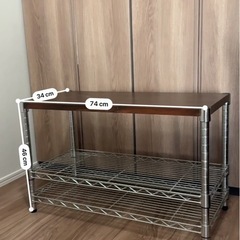 天板付きメタルラックの画像