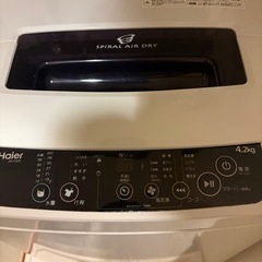 ハイアール 4.2kg 全自動洗濯機　ブラックの画像