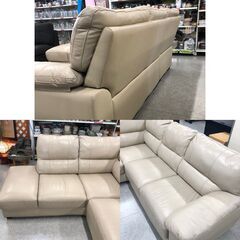 【ジ639】L字ソファー カウチソファ (ma)の画像