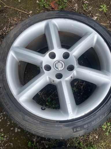 希少】日産 Z33 フェアレディZ 前期純正 18インチ アルミホイール 4本セット 8J+30 / 8.5J+33