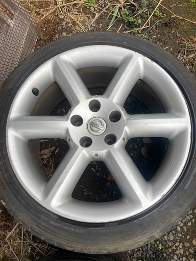 希少】日産 Z33 フェアレディZ 前期純正 18インチ アルミホイール 4本セット 8J+30 / 8.5J+33