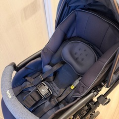 美品 手渡しも可 Aprica ベビーカー ラクーナクッションフリーAC レザーの画像