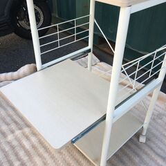 JM20587S)レンジ台 ニトリ 幅：約49cm 高さ：約85cm  奥行：約43cm 中古品【取りに来られる方限定】の画像
