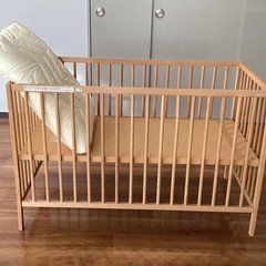 ベビーベッド【町田市再生家具】　252799の画像