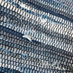 ラグマット 2畳 ラグ 床暖房対応 ホットカーペット対応　デニム　 の画像