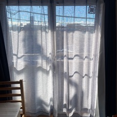 ニトリ デニム調カーテンの画像