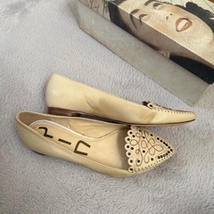 山羊革　フラットシューズの画像