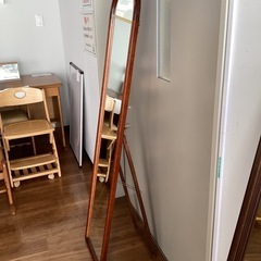 カガミ（茶）【町田市再生家具】　1226の画像