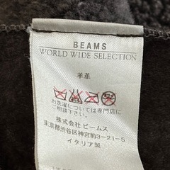 BEAMS シープスキン ハーフコートの画像