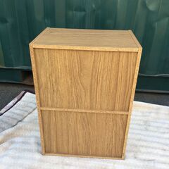 JM20588S)2段カラーボックス/収納棚 コーナン 幅：約41,8cm  高さ：約59,2cm 奥行：約29cm 中古品【取りに来られる方限定】の画像