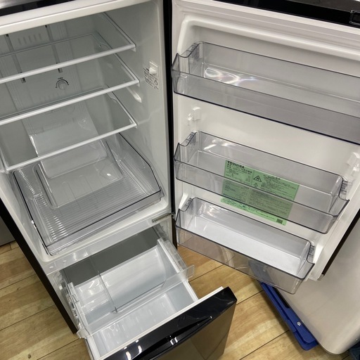 東芝 153L 冷凍冷蔵庫【リサイクルフカツ岡崎倉庫店】251226YS-4