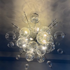 シャンデリア　バブルシャンデリア　ペンダントライト照明　　バブルランプ　替え電球付きの画像